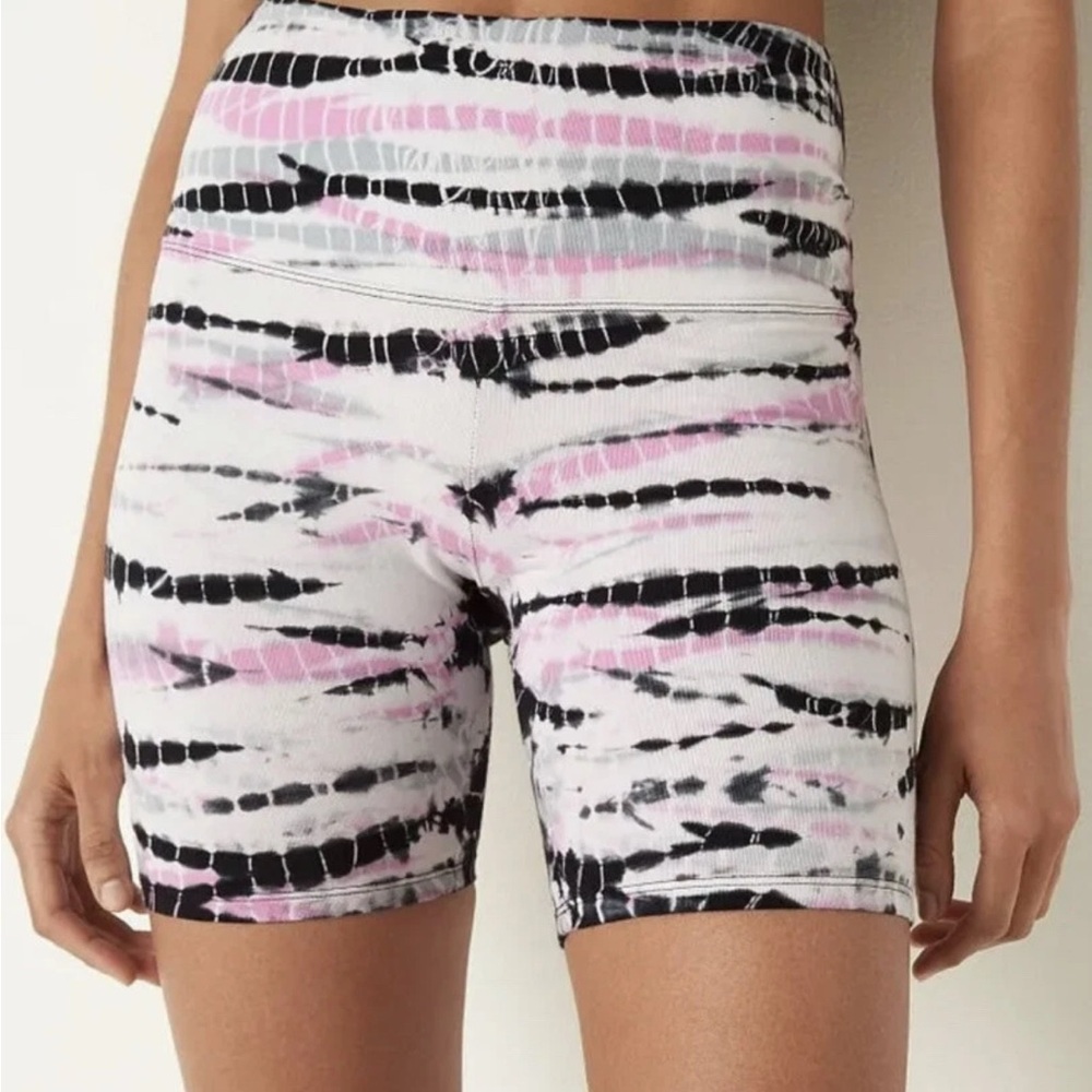 Victoria's Secret Pink Tie Dye Cotton Bike Shorts Bubblegum Pink Bamboo large